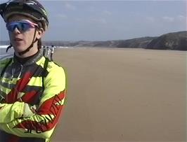 Julian on Perranporth Beach